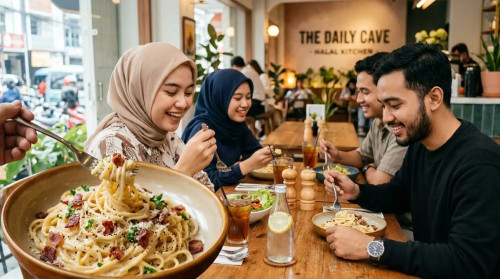 Pasta Carbonara Halal Pilihan Anak Muda Muslim Perkotaan cover